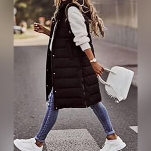 NWT💥Kyodan Black Puffer long vest, small